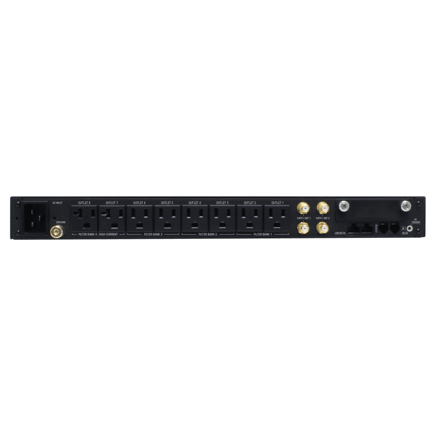 M4320-PRO 1 RU 20 AMP 8 BlueBOLT Programmable Outlets w/Auto Reset, 10Ft IEC Cord