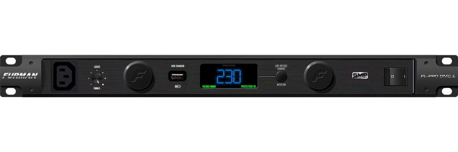 PL-PRO DM C E 16A Power Conditioner with Lights, Volt/Ammeter, 220V-240V Export